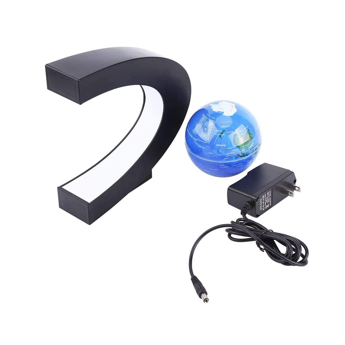 Mapa Del Mundo Magnético Giratorio (Azul)