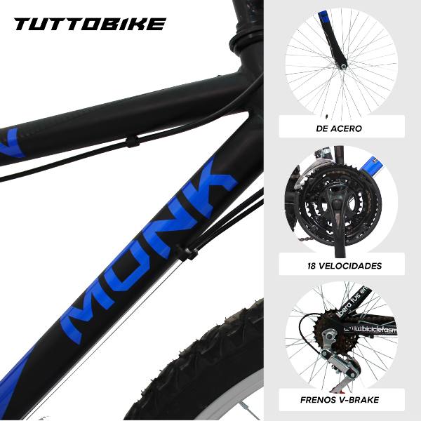 Bicicleta Montaña Rodada 26 18 Velocidades Kron Karbon Propiedades Reflejantes