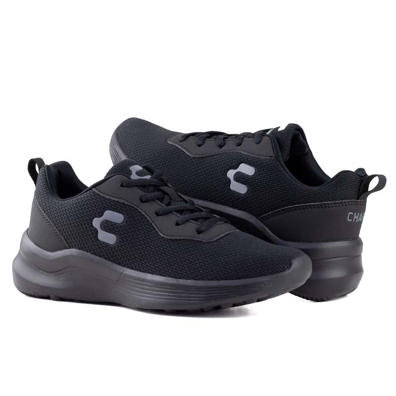 TENIS CHARLY RUNNING SPORT LIGHT UNISEX 1086019 NEGRO GRIS