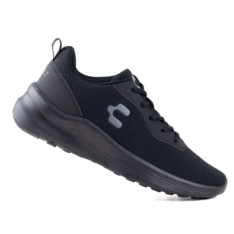 TENIS CHARLY RUNNING SPORT LIGHT UNISEX 1086019 NEGRO GRIS