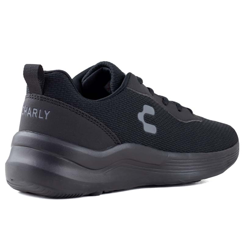 TENIS CHARLY RUNNING SPORT LIGHT UNISEX 1086019 NEGRO GRIS