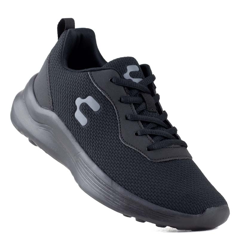 TENIS CHARLY RUNNING SPORT LIGHT UNISEX 1086019 NEGRO GRIS