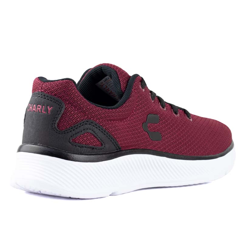 TENIS DE HOMBRE CHARLY URBANOS 1029882 VINO NEGRO RUNNING