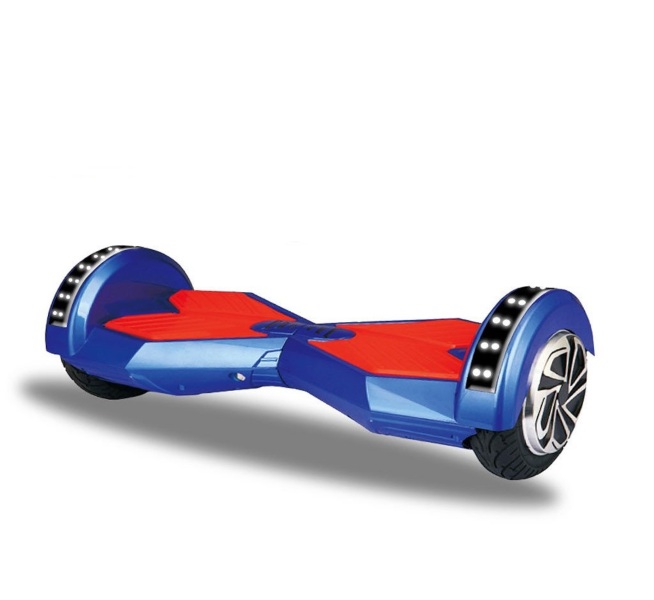 Hoverboard Patineta Eléctrica Scooter de Autobalance con Luz LED Bocina Bluetooth Llantas 8"