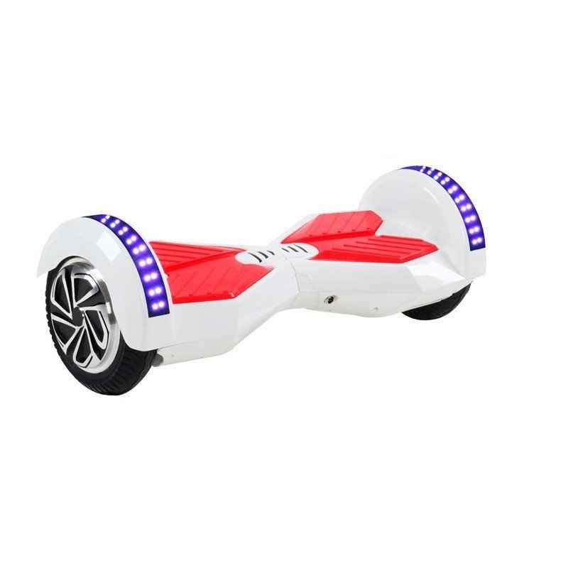 Hoverboard Patineta Eléctrica Scooter de Autobalance con Luz LED Bocina Bluetooth Llantas 8"