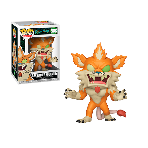 Funko Pop Figura Rick and Morty Berserker Squanchy 568 Daño