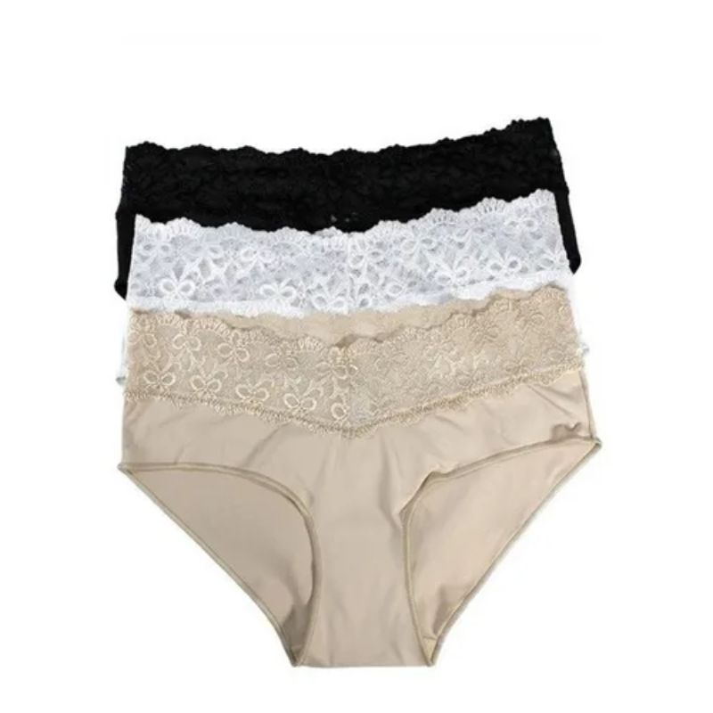 Paquete de 3 Boxers marca Ilusion para Mujer con Encaje 34577
