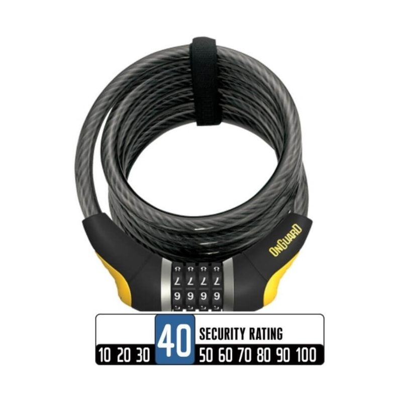 Candado De Combinación Y Luz Led Bicicleta Onguard 8031