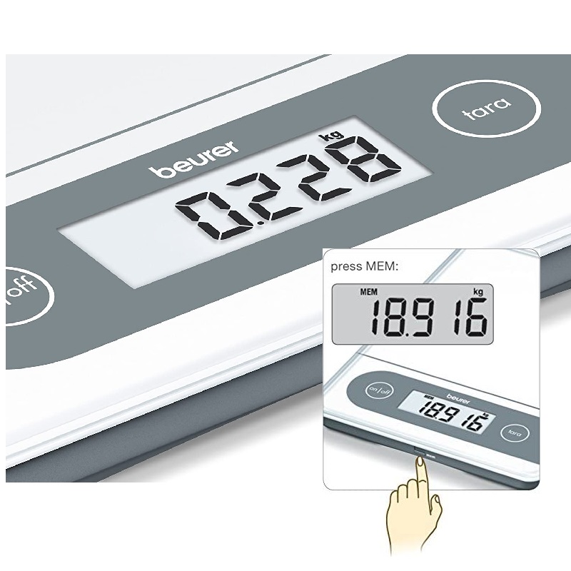 Bascula Balanza De Cocina Redonda Peach Ks49 Beurer