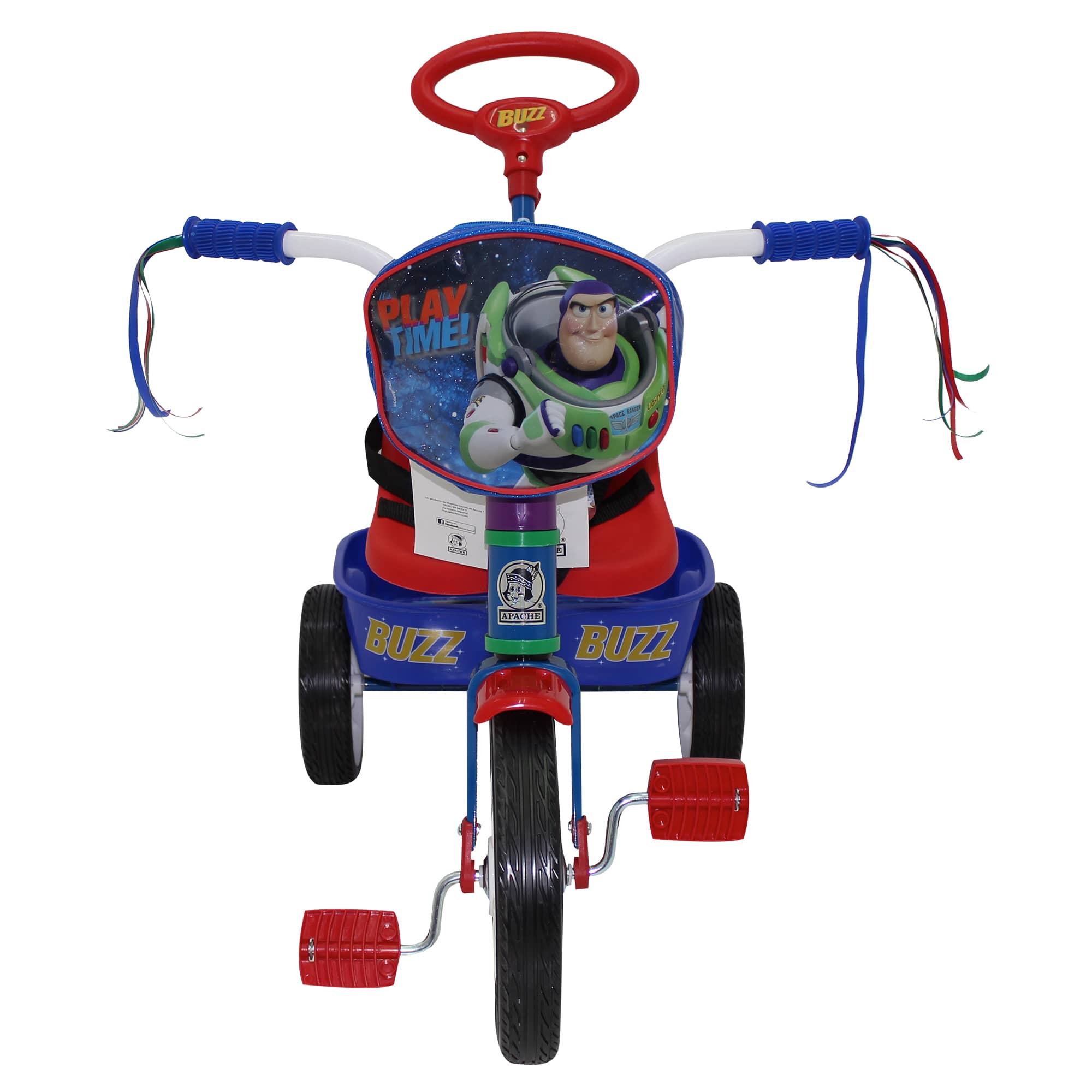 Triciclo Para Niños Buzz Lightyear Apache R12 Barra de Empuje Apache