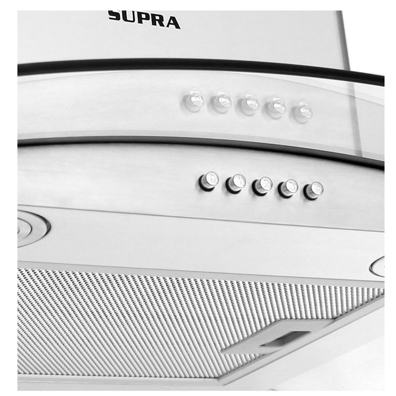 Campana extractora para cocina SUPRA CC-60 de 3 velocidades en acero inoxidable 