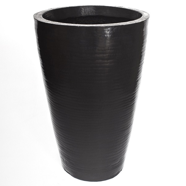 Maceta De Plástico Interior Exterior Chocolate Con Textura