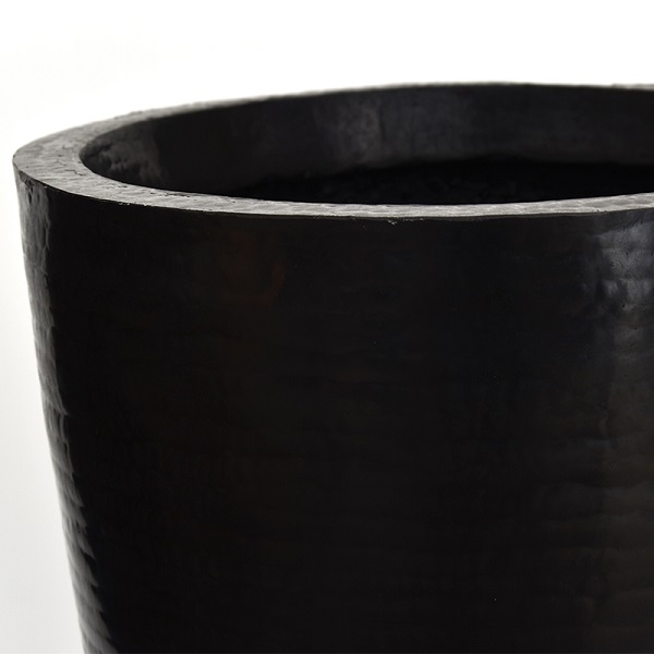 Maceta De Plástico Interior Exterior Chocolate Con Textura