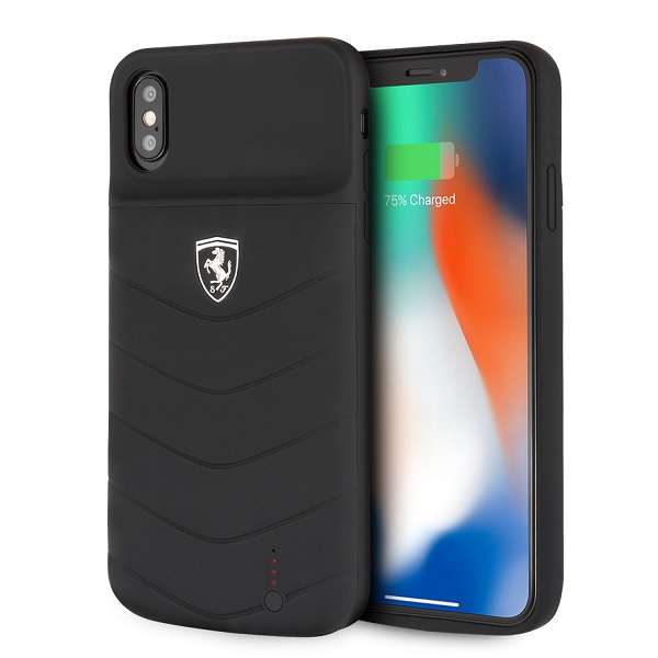 Power Funda Case Ferrari Negra 4000mha iPhone Xs Max