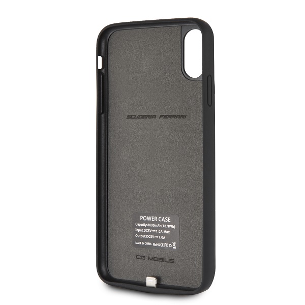 Power Funda Case Ferrari Negra 4000mha iPhone Xs Max