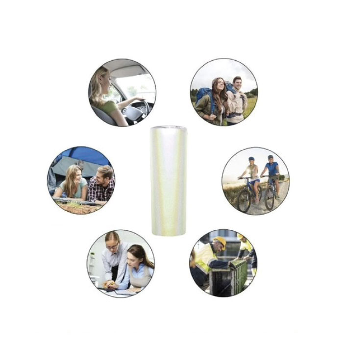 Termo skinny 20oz mágico cambia de color con la luz del sol