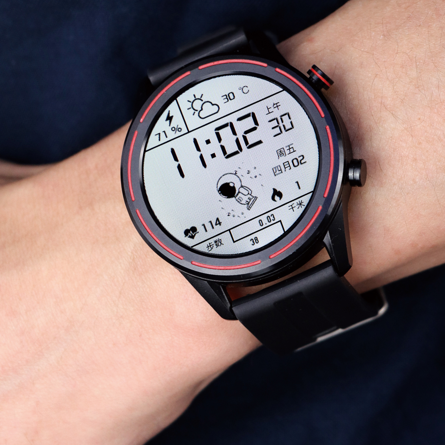 Smartwatch Reloj Inteligente deportivo GT3 KUMI negro