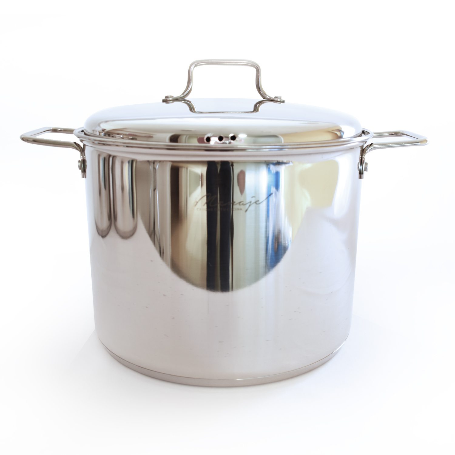 Juego De Ollas Acero Inox 3 Piezas Menaje