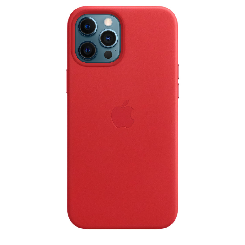 Funda de Piel con MagSafe para el iPhone 12 Pro Max - Rojo - Apple