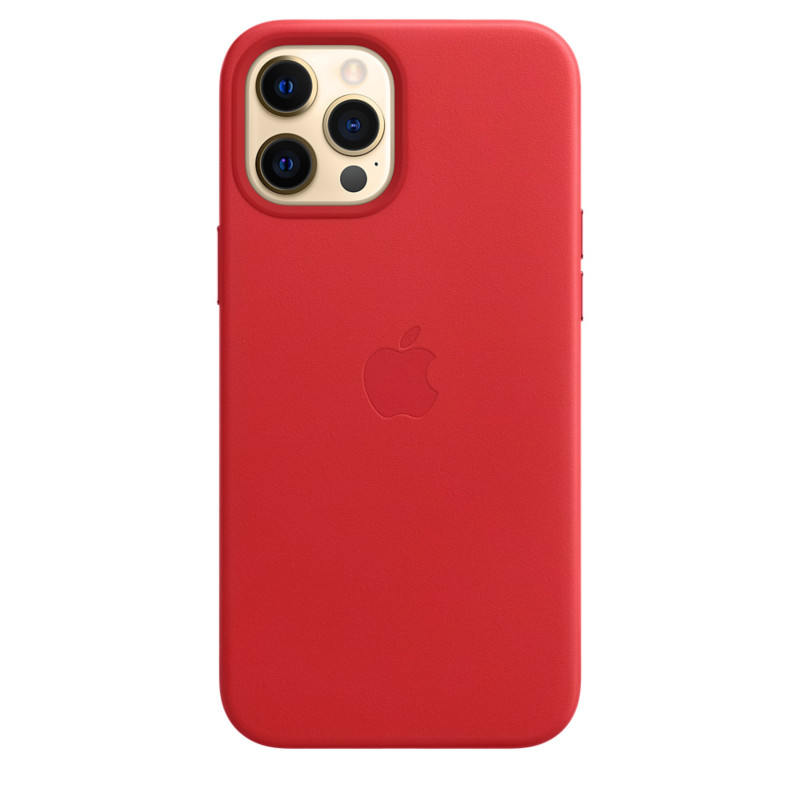 Funda de Piel con MagSafe para el iPhone 12 Pro Max - Rojo - Apple