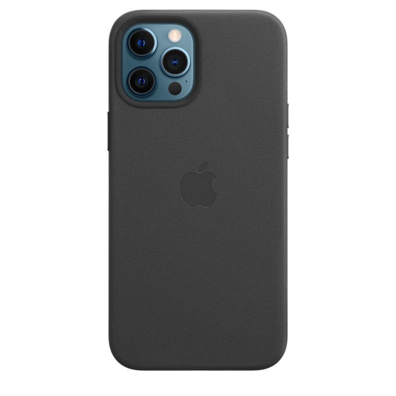 Funda de Piel con MagSafe para el iPhone 12 Pro Max - Negro - Apple