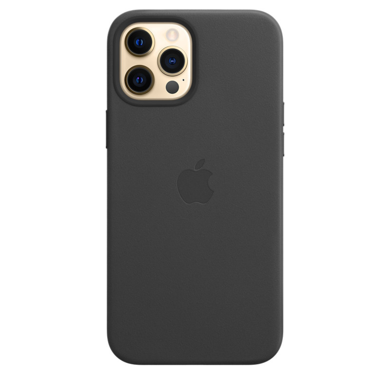 Funda de Piel con MagSafe para el iPhone 12 Pro Max - Negro - Apple
