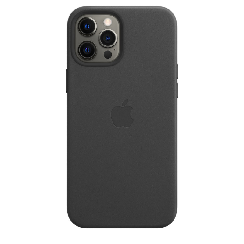 Funda de Piel con MagSafe para el iPhone 12 Pro Max - Negro - Apple