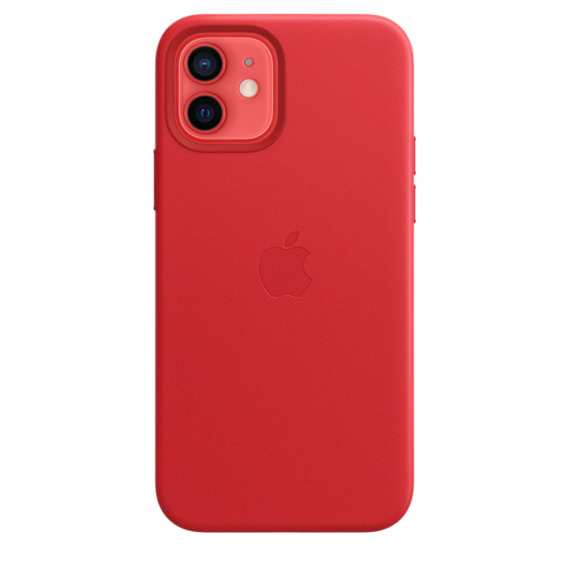 Funda de Piel con MagSafe para iPhone 12 / 12 Pro - Rojo - Apple