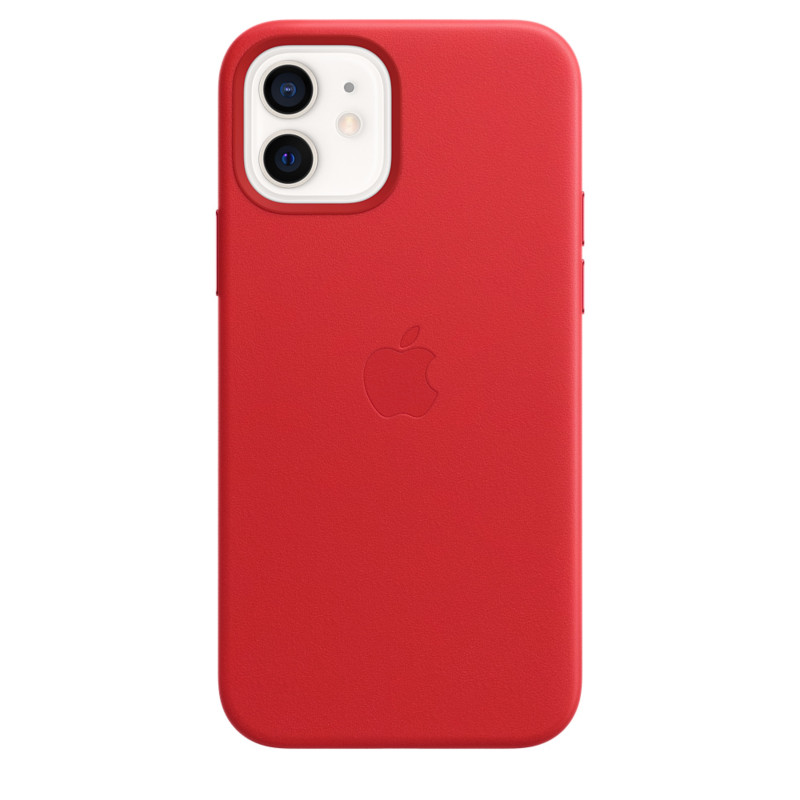 Funda de Piel con MagSafe para iPhone 12 / 12 Pro - Rojo - Apple