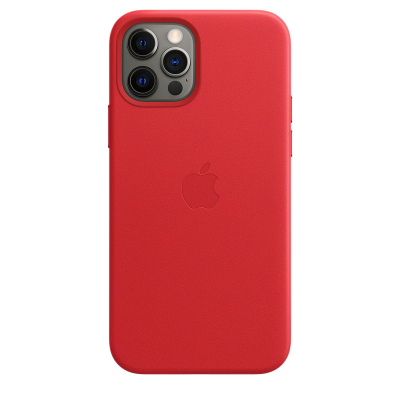 Funda de Piel con MagSafe para iPhone 12 / 12 Pro - Rojo - Apple