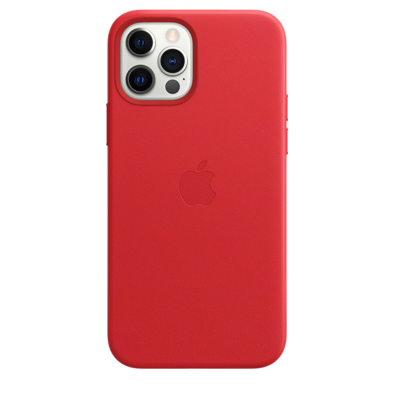 Funda de Piel con MagSafe para iPhone 12 / 12 Pro - Rojo - Apple