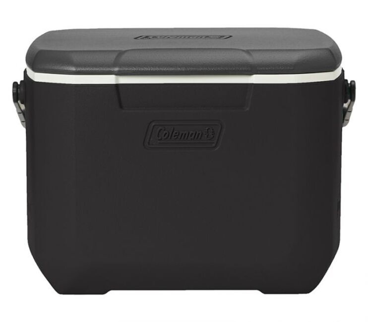 Hielera 16 QT Negra Marca Coleman con Tapa Gris Portatil