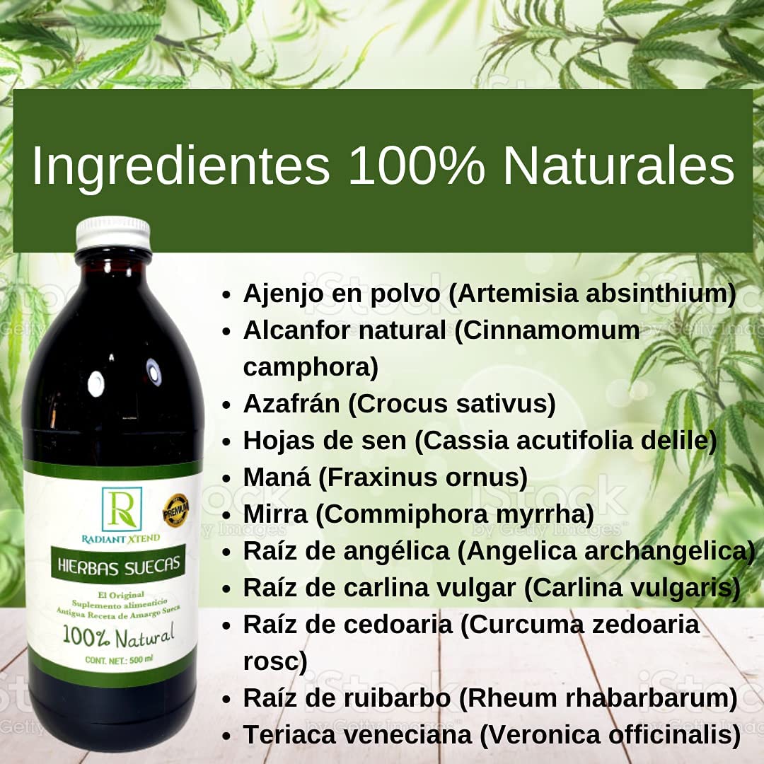 HIERBAS SUECAS CONCENTRADO ORGANICO 100% NATURAL