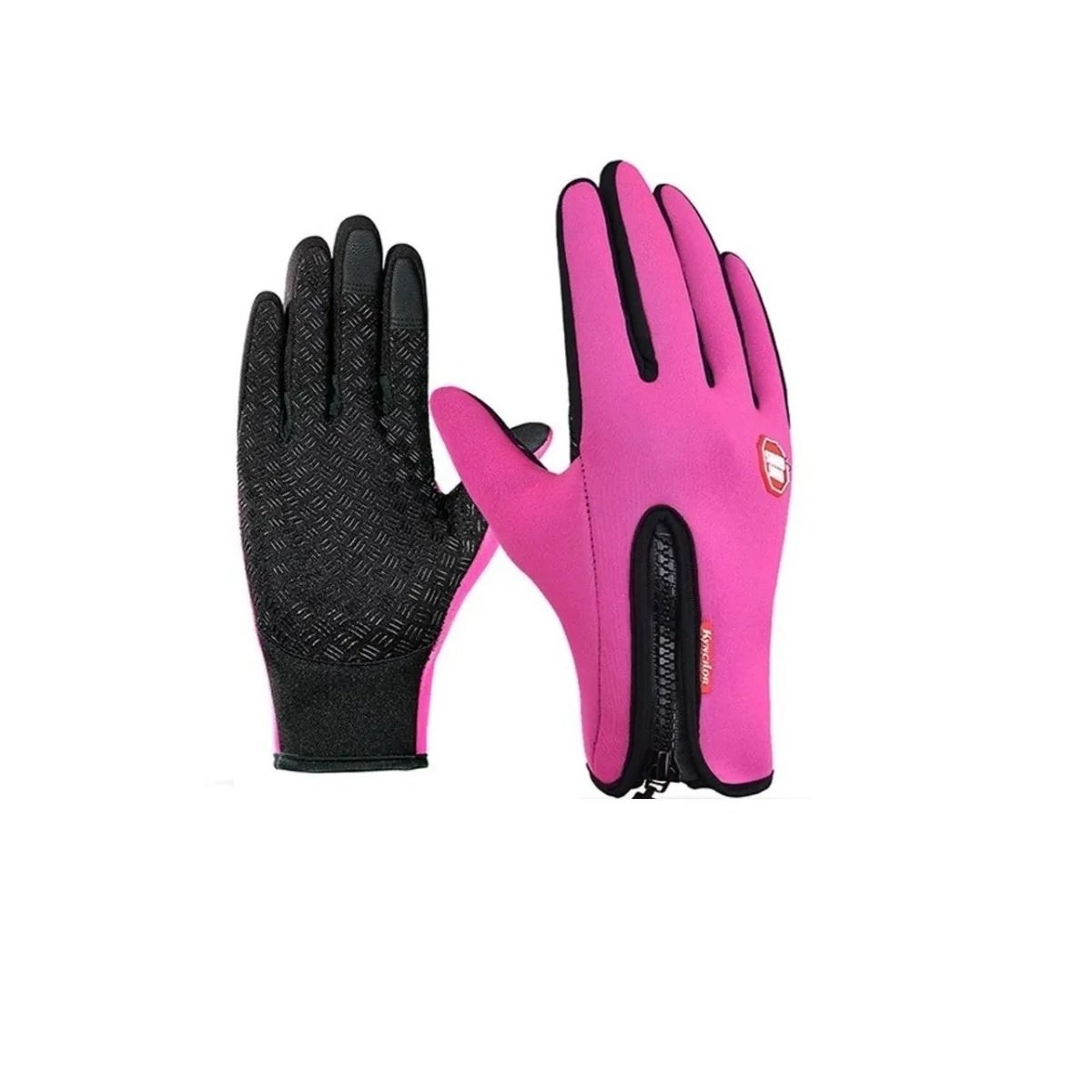 Guantes De Carreras Ciclismo Moto Con Pantalla Táctil Touch (Dark Pink)