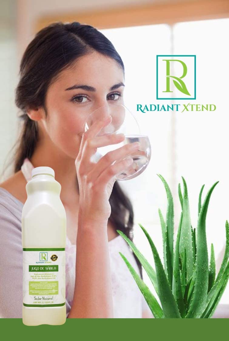 JUGO DE SABILA 100% NATURAL ORGÁNICO (ALOE VERA) 1 LITRO