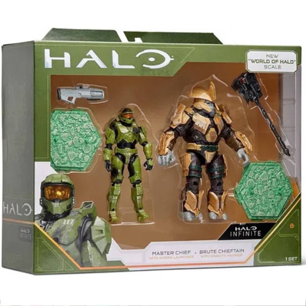 Halo Infinite Master Chief Y Brute Chieftain Con Martillo 