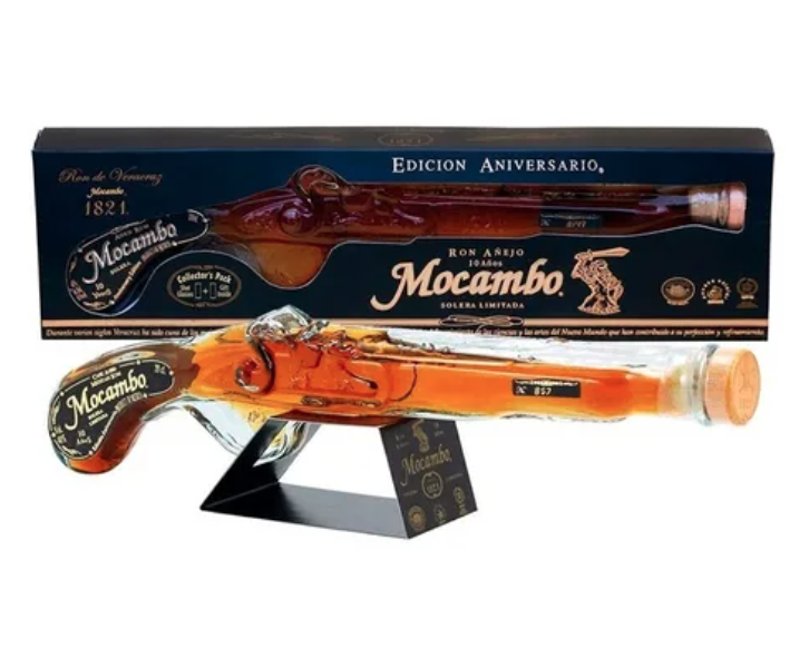 Ron Mocambo Añejo 20 Años Edición Pistola Bucanero 200ml