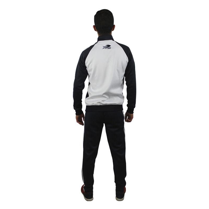 Conjunto Deportivo Fire Sports® Completo Set Pants Varonil Negro-Bco
