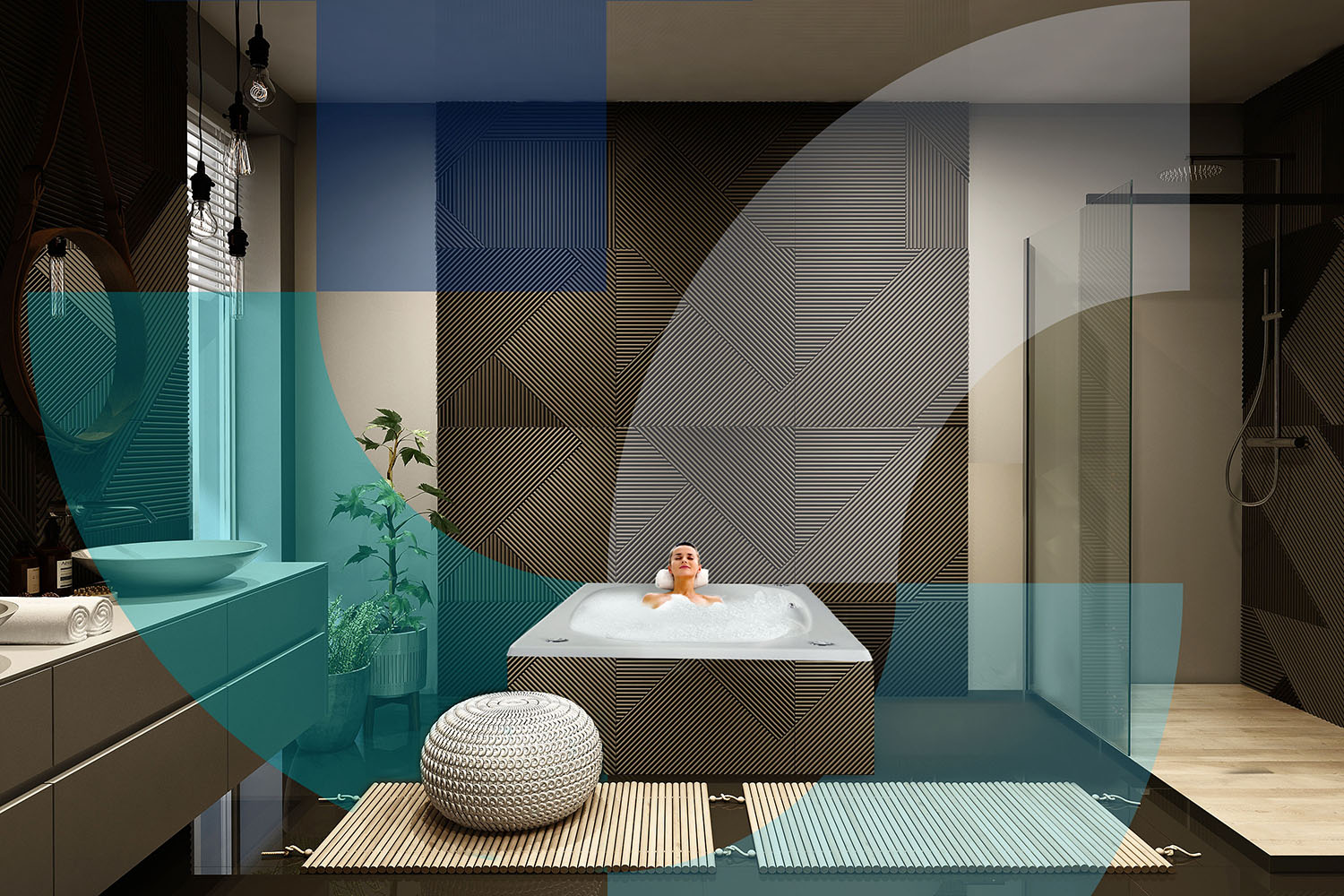 Tina Con Hidromasaje Ambar / 1 Adulto 1.52x74x36    