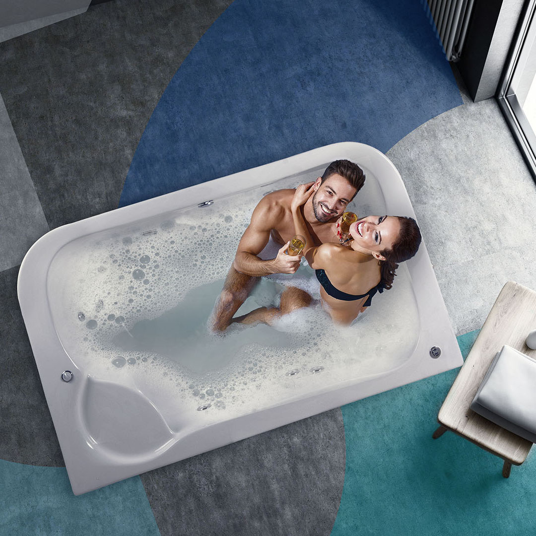 Tina Con Hidromasaje Aquamarina 2 Pers 43x174x109