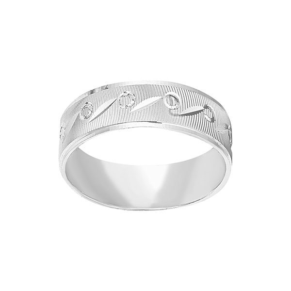 Anillo de mujer Infinite Anticipation 14k Oro blanco Circonita Twist 0.07  Quilates