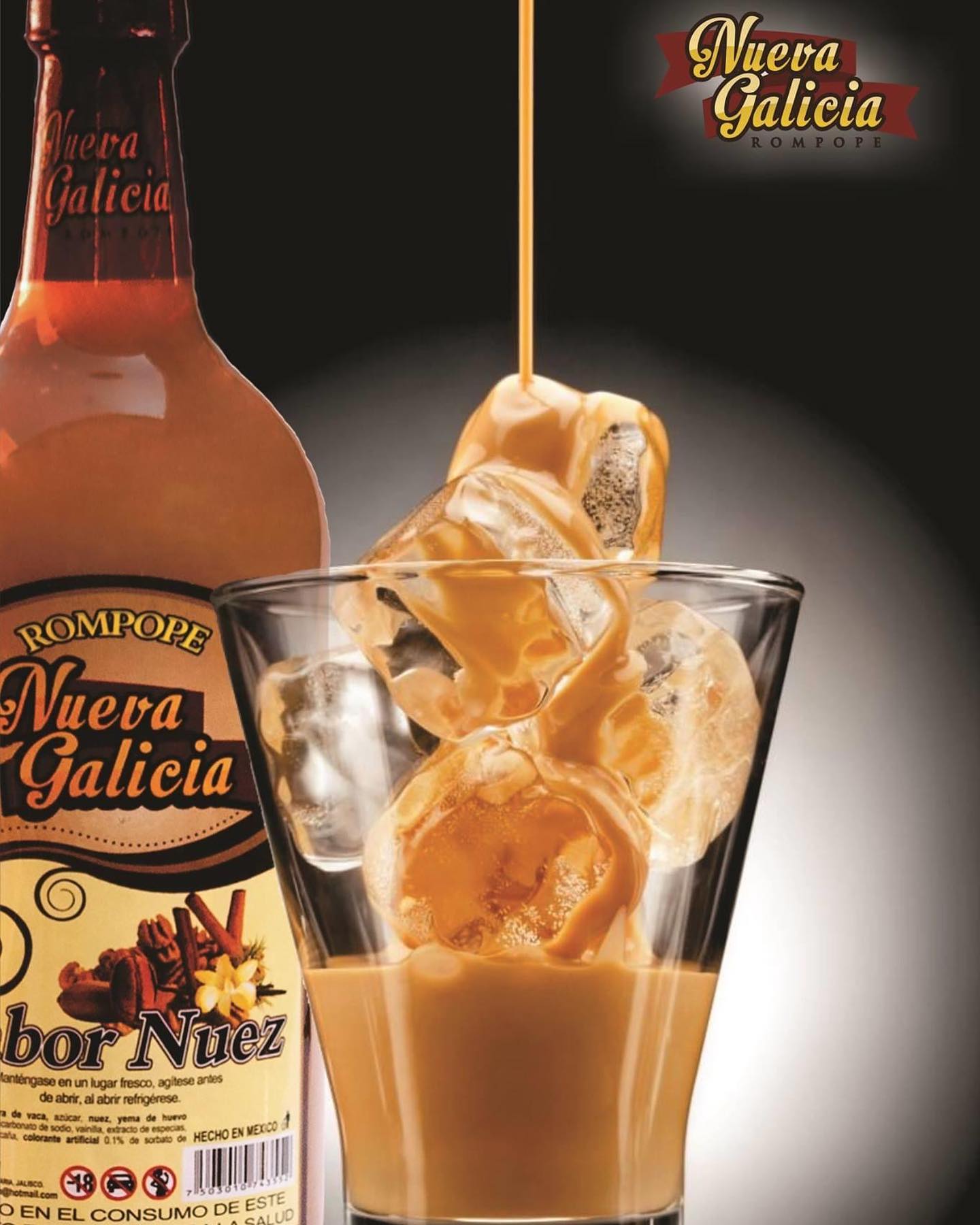 Rompope Nueva Galicia Nuez 950ml