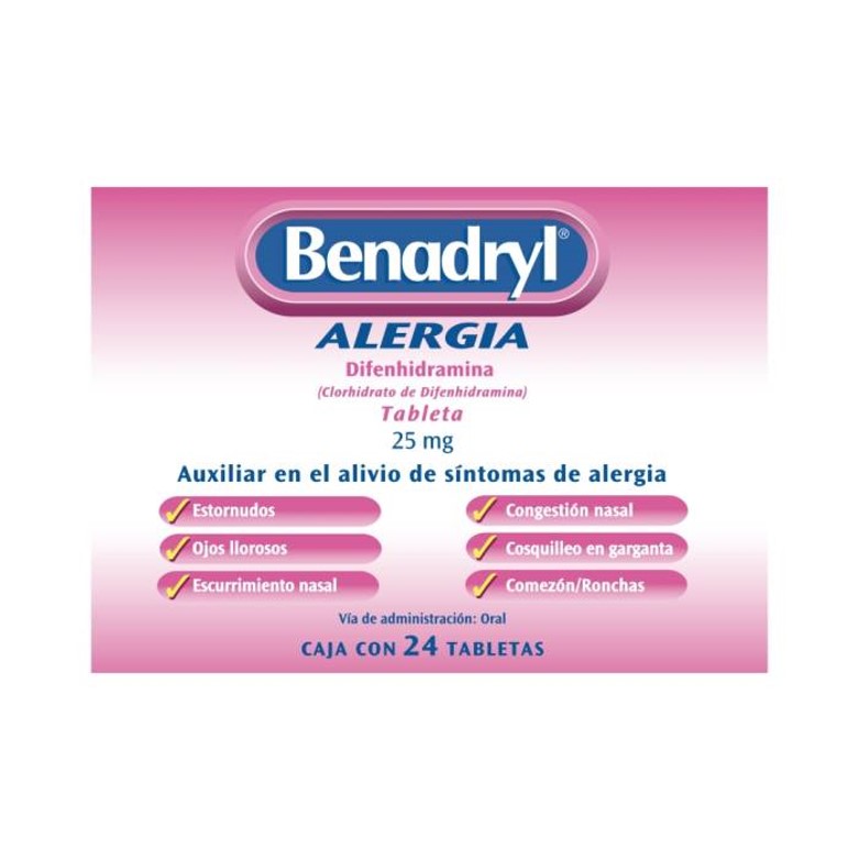 BENADRYL 25MG TAB C24