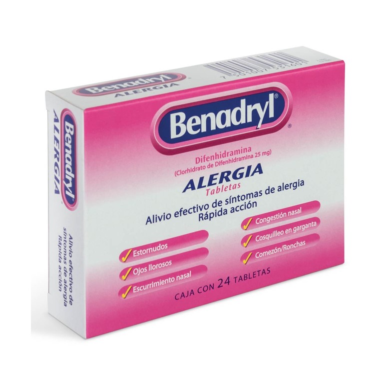 BENADRYL 25MG TAB C24