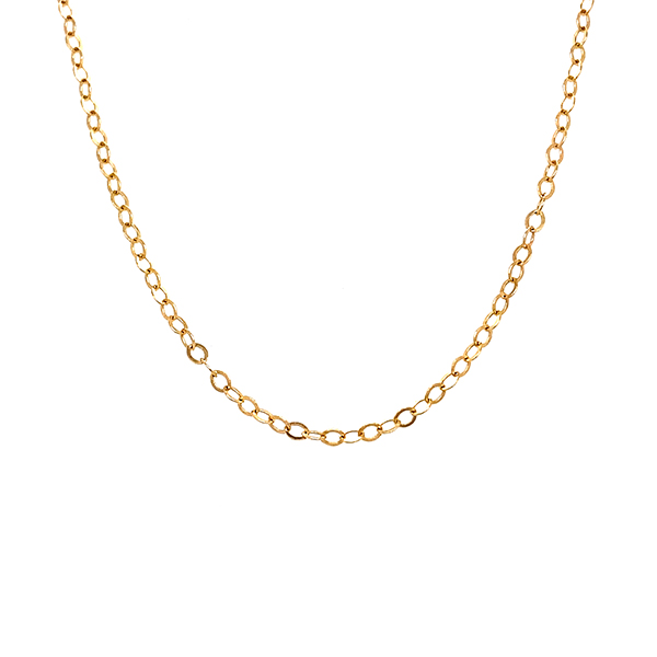 Cadena Amelie Joyas en Oro Amarillo de 10K tejido tipo Ancla 2 mm