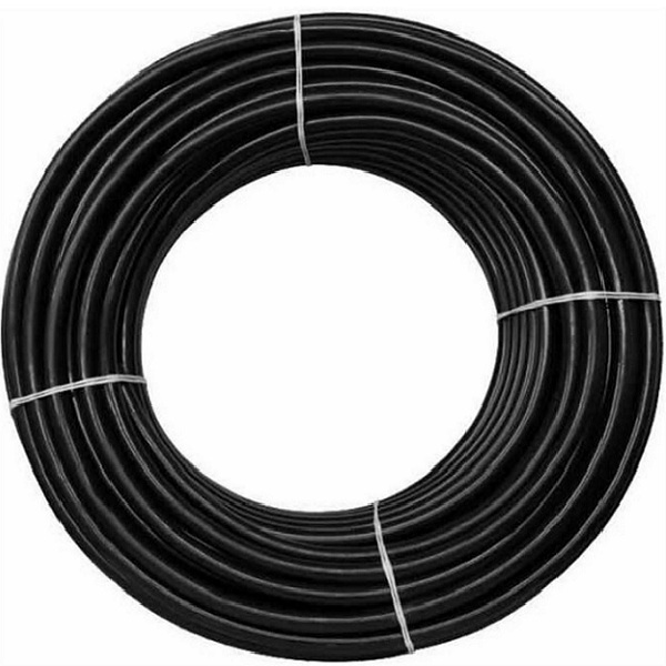 Rollo De Manguera Para Agua y Riego Negra De 1/2 Negra Reforzada 100 Metros