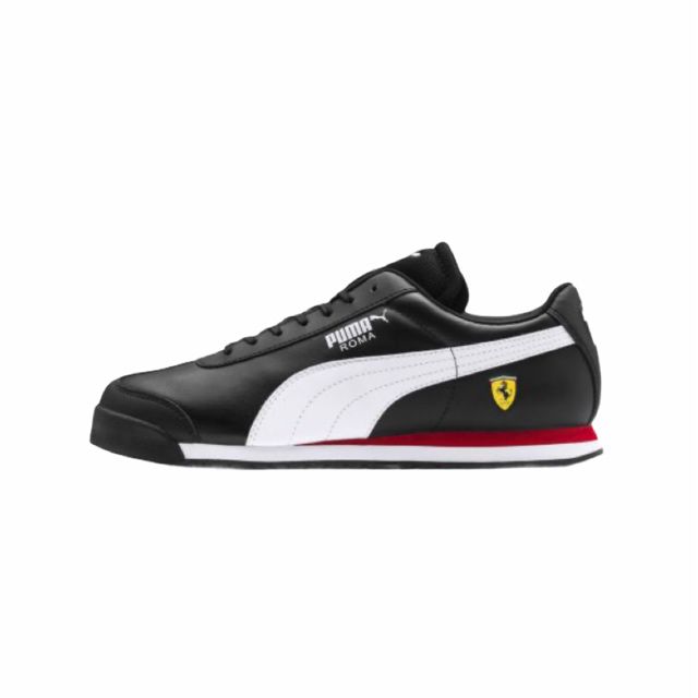 TENIS PUMA ROMA FERRARI DE CABALLERO CASUALES NEGROS 