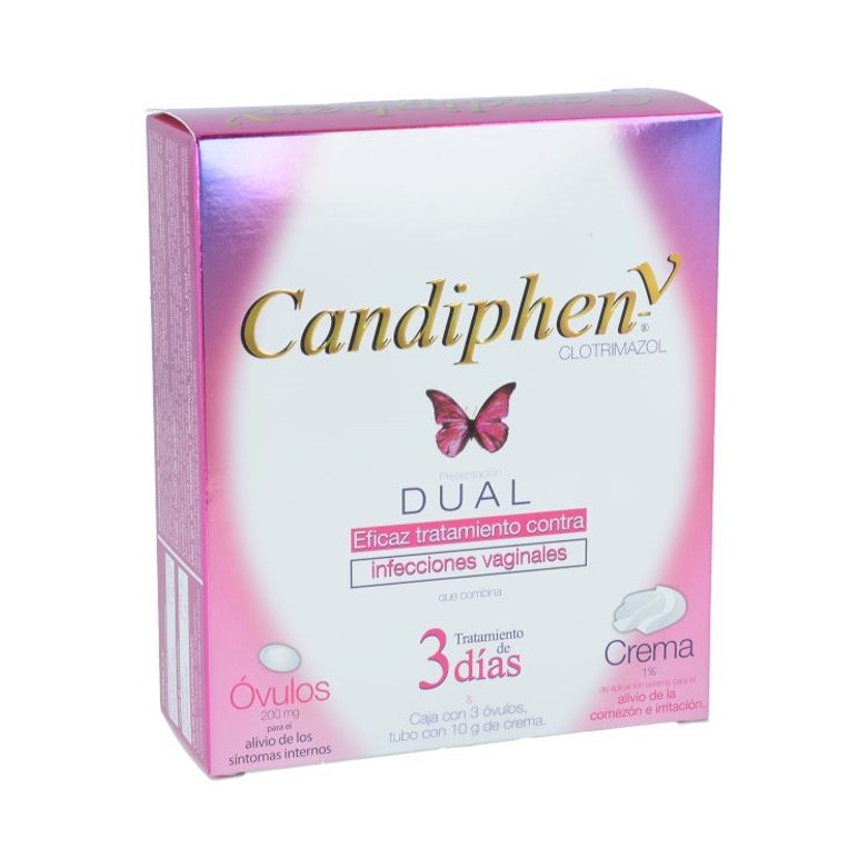 CANDIPHEN-V DUAL 200 MG CAJA 1 OVULO
