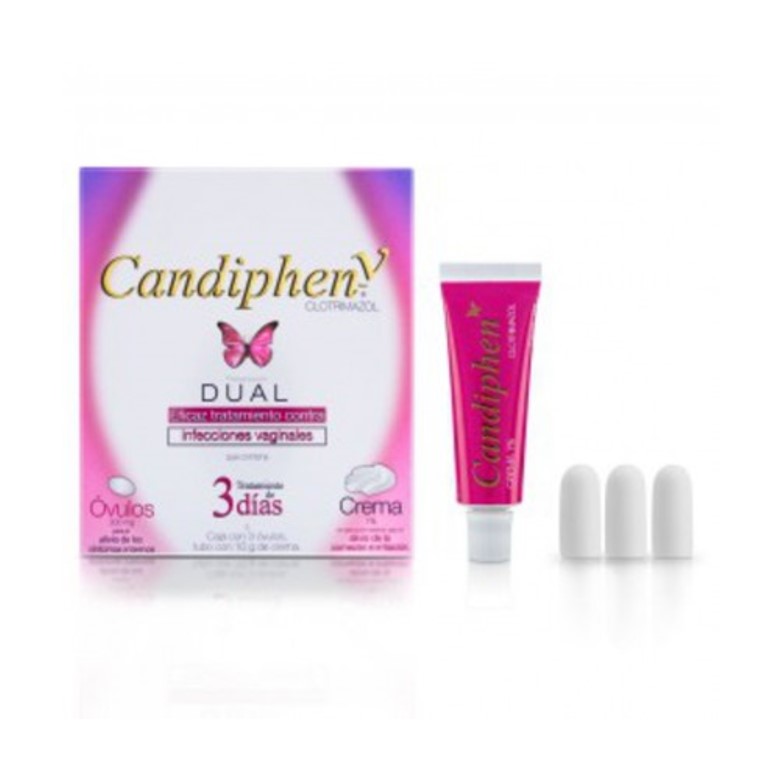 CANDIPHEN-V DUAL 200 MG CAJA 1 OVULO