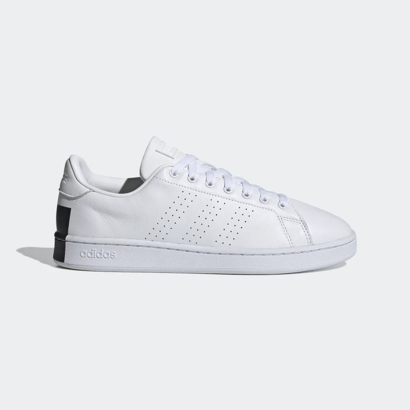 Tenis Adidas Advantage Blanco Negro de Caballero